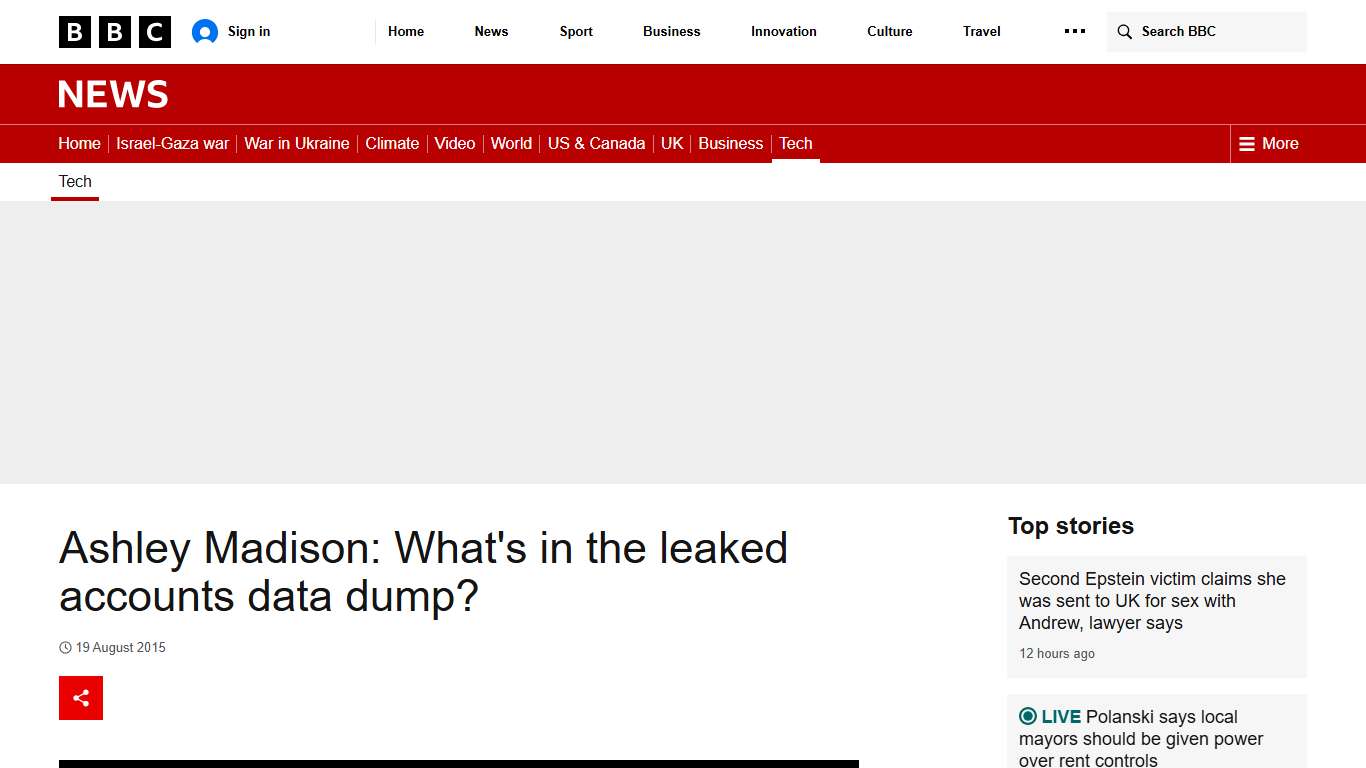 Ashley Madison: What's in the leaked accounts data dump? - BBC News